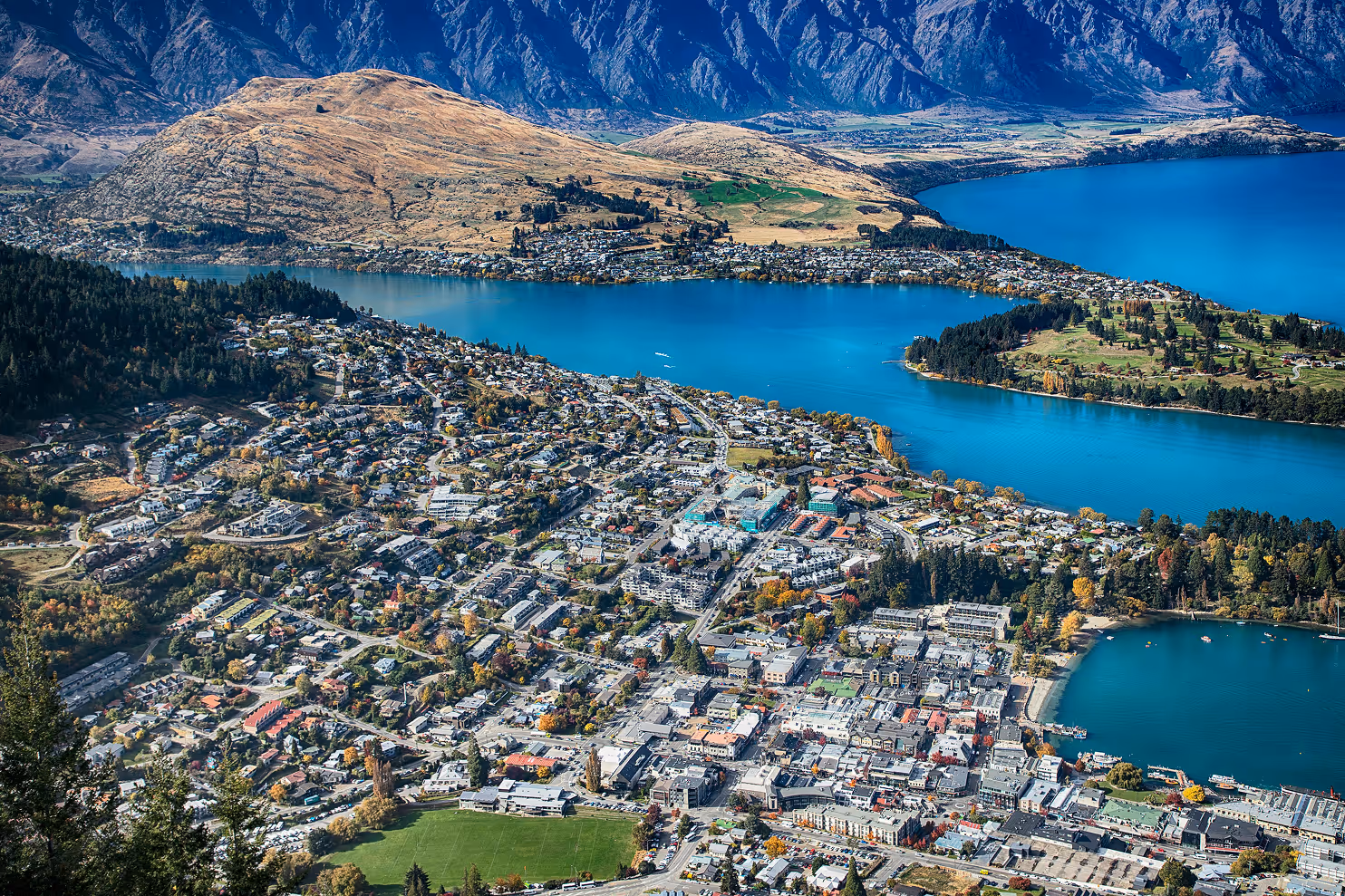 Ortsansicht in Neuseeland